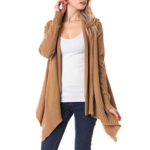 CozyChic Waterfall Drape Front Cardigan